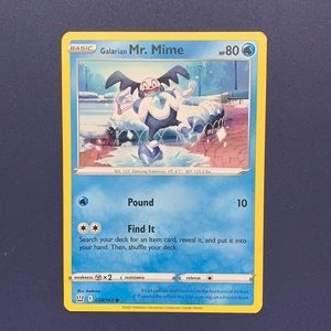 Galarian Mr.Mime Pokémon card 34/163